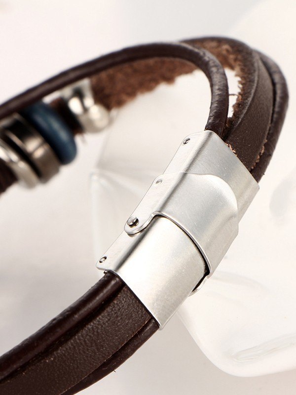 Boho mehrschichtiges Pu-Leder-Armband-1