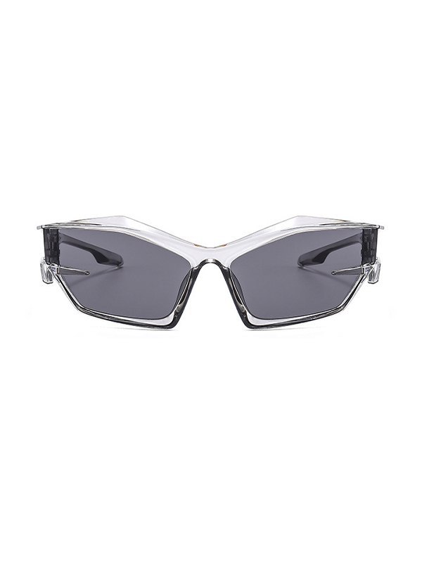 Y2K geformte futuristische Sonnenbrille-1