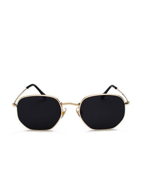 Polygon-Sonnenbrille mit Metallrahmen-1