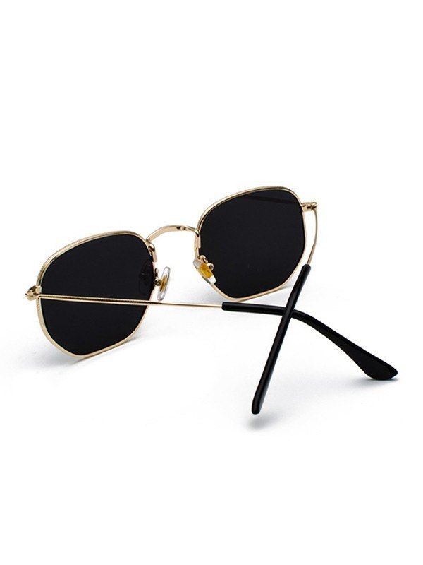 Polygon-Sonnenbrille mit Metallrahmen-2