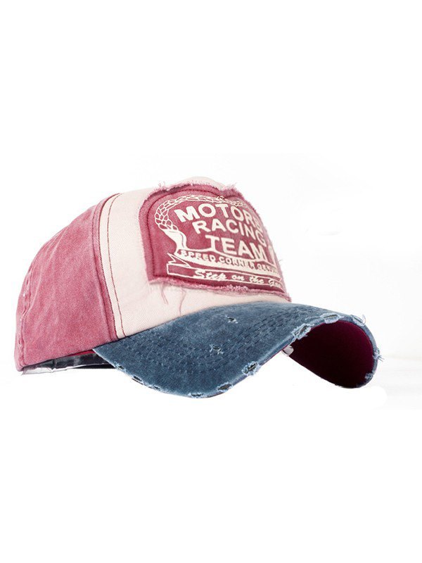 Vintage Patchwork beunruhigte Baseballmütze-2
