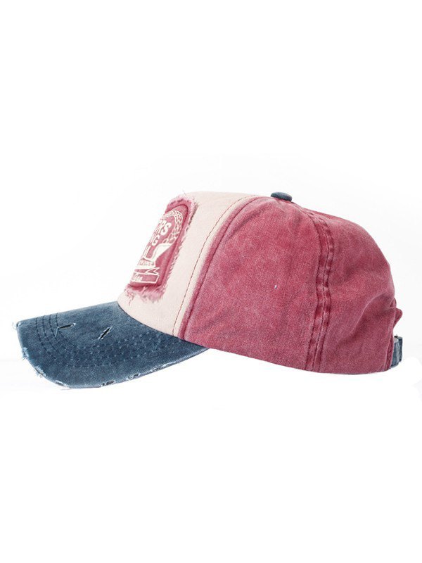 Vintage Patchwork beunruhigte Baseballmütze-3