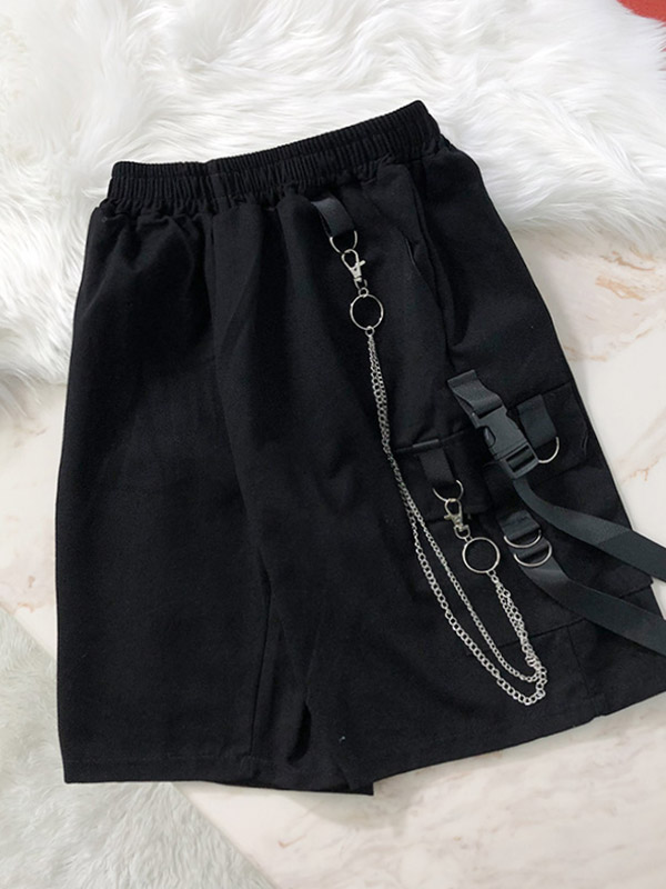Cargo-Shorts mit Schnallenriemen für Herren-1