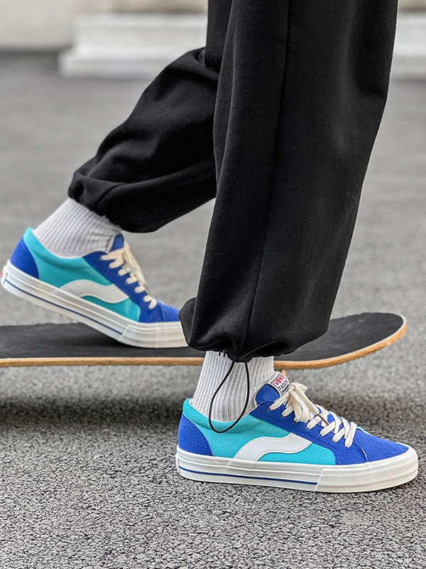 Vintage-Sneaker aus gebürstetem Canvas für Herren-2