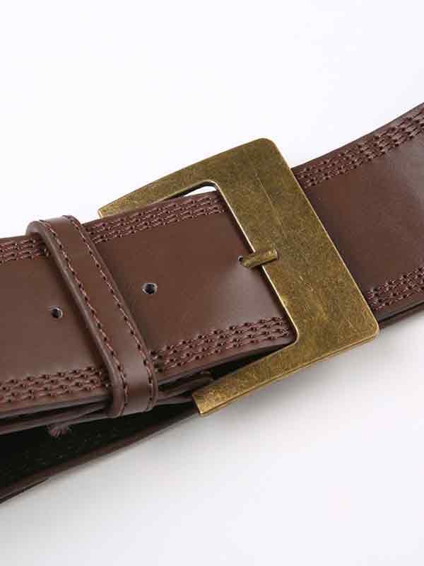 Gürtel mit Schnalle im Vintage-Stichdesign-5