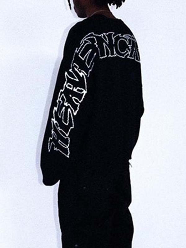 Hip-Pop-Pullover mit Rundhalsausschnitt für Herren-2