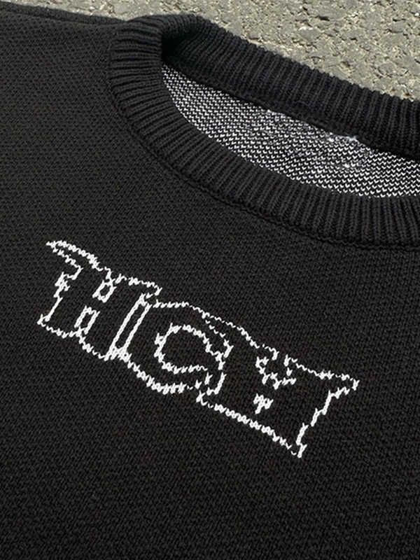 Hip-Pop-Pullover mit Rundhalsausschnitt für Herren-4