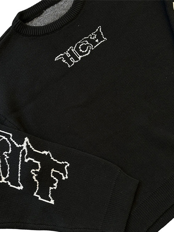 Hip-Pop-Pullover mit Rundhalsausschnitt für Herren-5