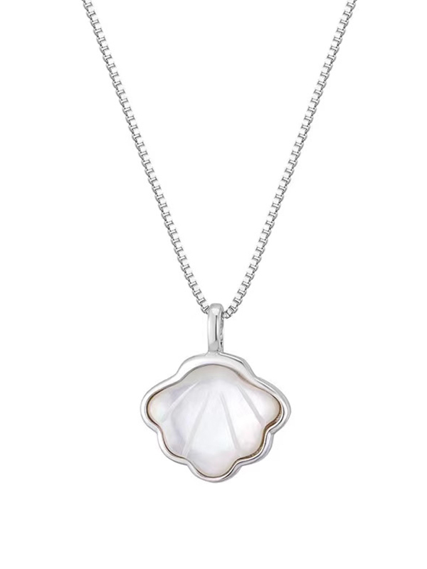 Elegante Muschel-Charm-Halskette-4