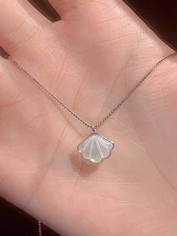 Elegante Muschel-Charm-Halskette-2
