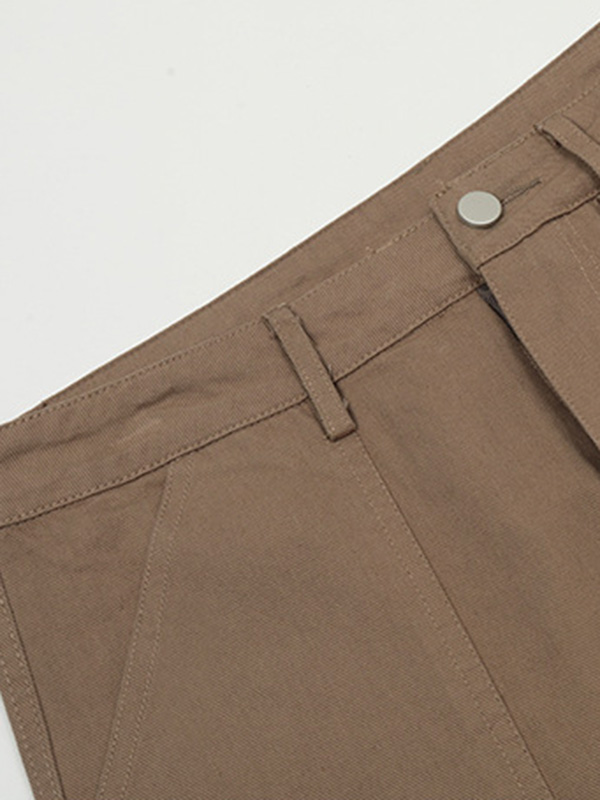 Lässige Hose mit geradem Bein und Retro-Muster für Herren-6