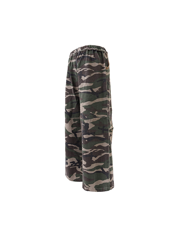 Lockere, lässige Retro-Cargohose mit Camouflage-Muster für Herren-1