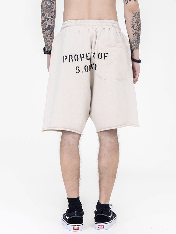 Lässige Sportshorts für Herren mit Buchstaben-Print-2