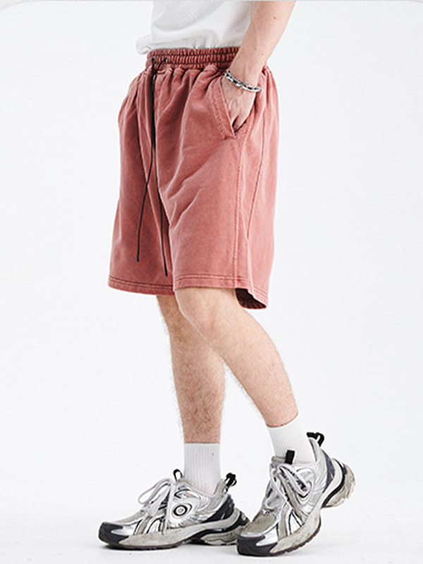 Verwaschene Distressed-Shorts für Herren-1
